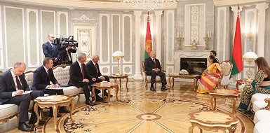 Александр Лукашенко провел встречу со спикером нижней палаты парламента Индии Сумитрой Махаджан