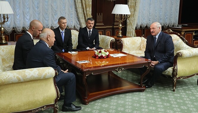 Встреча Александра Лукашенко с президентом Европейских олимпийских комитетов Янезом Кочиянчичем