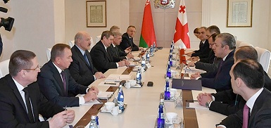 Встреча Президента Беларуси с Премьер-министром Грузии Георгием Квирикашвили