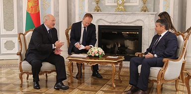 Александр Лукашенко и Зигмар Габриэль