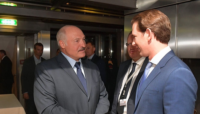 Александр Лукашенко и Себастьян Курц
