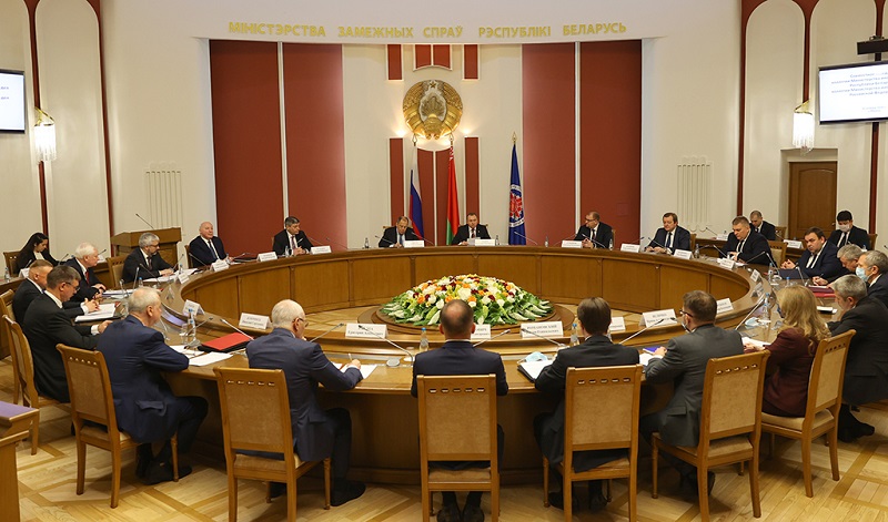 Во время совместного заседания коллегии МИД Республики Беларусь и коллегии МИД Российской Федерации