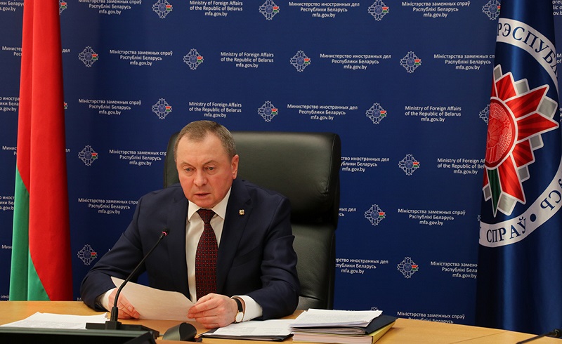 Владимир Макей во время участия в заседании СМИД СНГ