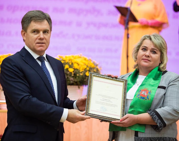 Игорь Петришенко во время церемонии награждения