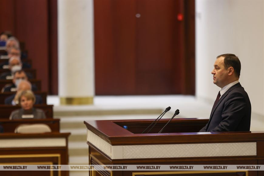 Роман Головченко представил в Палате представителей Программу деятельности Правительства до 2025 года